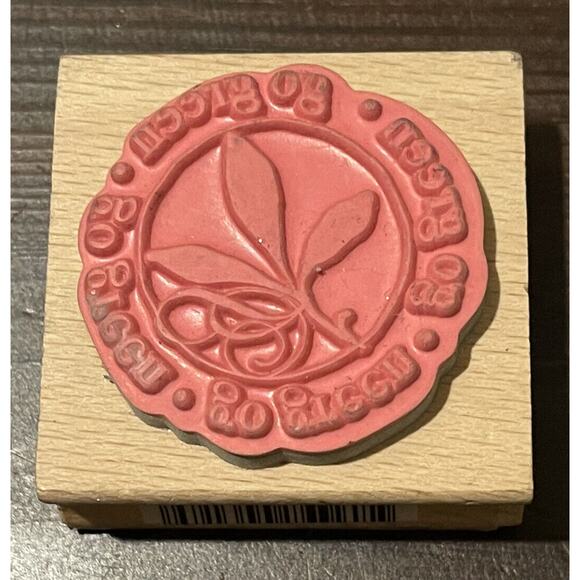 "go green" Rubber Wood Stamp Hampton Art by Kolette Hall Environment 2009 #1884 - Picture 2 of 5